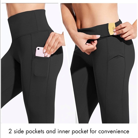 EUC baleaf black leggings with pockets - Picture 2 of 10